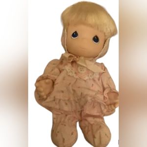 1992 Miniture Precious Moments Small Doll Pet Smoke Free Home Vintage Toy Baby